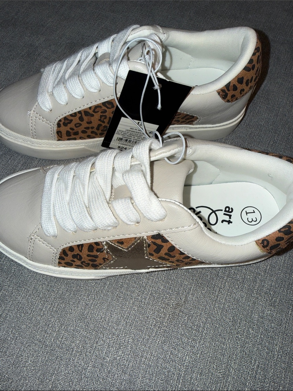 Art Class Girls Leopard Sneakers